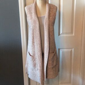 Loft Sleeveless Open Cardigan
